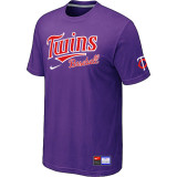 Minnesota Twins Purple Nike Short Sleeve Practice T-Shirt