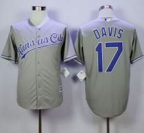 Kansas City Royals -17 Wade Davis Grey New Cool Base Stitched MLB Jersey