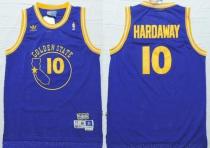 Golden State Warriors -10 Tim Hardaway Blue New Throwback Stitched NBA Jersey