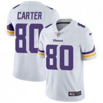 Nike Vikings -80 Cris Carter White Stitched NFL Vapor Untouchable Limited Jersey