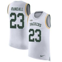 Nike Packers -23 Damarious Randall White Stitched NFL Limited Rush Tank Top Jersey