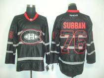 Montreal Canadiens -76 PK Subban Black Ice Stitched NHL Jersey