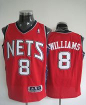 Revolution 30 Brooklyn Nets -8 Deron Red Williams Stitched NBA Jersey