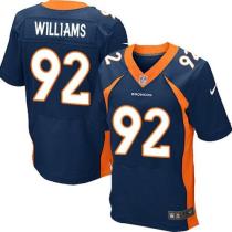 Nike Denver Broncos #92 Sylvester Williams Navy Blue Alternate Men's Stitched NFL New Elite Jersey