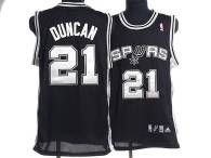 San Antonio Spurs -21 Tim Duncan Stitched black NBA Jersey