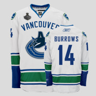Vancouver Canucks 2011 Stanley Cup Finals -14 Alexandre Burrows White Stitched NHL Jersey