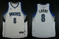 Minnesota Timberwolves -8 Zach LaVine White Home Stitched NBA Jersey