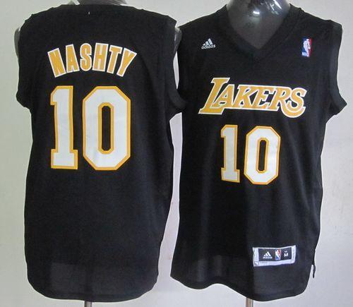 Los Angeles Lakers -10 Steve Nash Black Nashty Stitched NBA Jersey