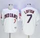 Cleveland Indians -7 Kenny Lofton White 1978 Turn Back The Clock Stitched MLB Jersey