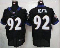 Nike Ravens -92 Haloti Ngata Black Alternate Men Stitched NFL Elite Jersey