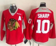 Chicago Blackhawks -10 Patrick Sharp Red Practice Stitched NHL Jersey