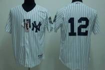 New York Yankees -12 Alfonso Soriano Stitched White MLB Jersey