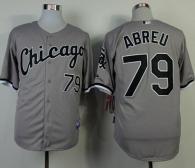 Chicago White Sox -79 Jose Abreu Grey Cool Base Stitched MLB Jerseys
