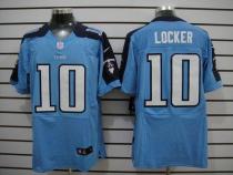 Nike Tennessee Titans #10 Jake Locker Light Blue Team Color Men's Stitched NFL Elite Jersey