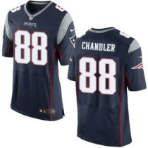 Nike New England Patriots -88 Scott Chandler Navy Blue Team Color Stitched NFL New Elite Jersey