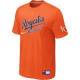 MLB Kansas City Royals Orange Nike  Short Sleeve Practice T-Shirt