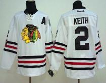 Chicago Blackhawks -2 Duncan Keith White 2015 Winter Classic Stitched NHL Jersey