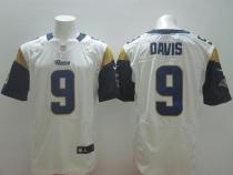 Nike St Louis Rams -9 Austin Davis White Men's Stitched NFL Elite Jersey