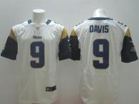 Nike St Louis Rams -9 Austin Davis White Men's Stitched NFL Elite Jersey