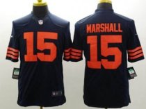Nike Chicago Bears -15 Brandon Marshall Navy Blue 1940s Throwback NFL Limited Jersey