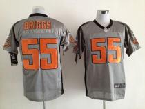 Nike Bears -55 Lance Briggs Grey Shadow Men's Stitched NFL Elite Jersey