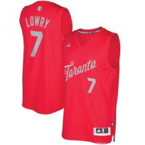 Toronto Raptors -7 Kyle Lowry Red 2016-2017 Christmas Day Stitched NBA Jersey