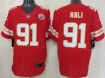Nike Kansas City Chiefs #91 Tamba Hali Red Team Color Men's Stitched NFL Elite Jersey