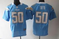 Nike San Diego Chargers #50 Manti Te'o Electric Blue Alternate Men’s Stitched NFL Elite Jersey