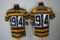 Nike Pittsburgh Steelers #94 Lawrence Timmons Yellow Black Alternate 80TH Throwback Men's Stitched N