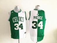 Boston Celtics -34 Paul Pierce Green White Split Fashion Stitched NBA Jersey