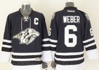 Nashville Predators -6 Shea Weber Stitched Blue Third NHL Jersey