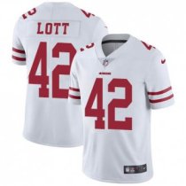 Nike 49ers -42 Ronnie Lott White Stitched NFL Vapor Untouchable Limited Jersey