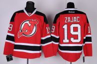 New Jersey Devils -19 Travis Zajac Red Stitched NHL Jersey