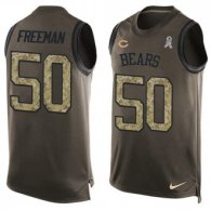 Nike Bears -50 Jerrell Freeman Green Stitched NFL Limited Salute To Service Tank Top Jersey
