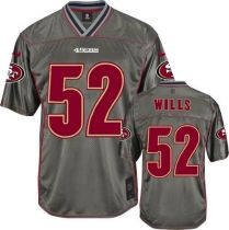 Nike San Francisco 49ers #52 Patrick Willis Grey Men‘s Stitched NFL Elite Vapor Jersey