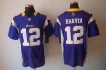 Nike Vikings -12 Percy Harvin Purple Team Color Stitched NFL Elite Jersey