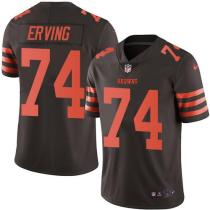 Nike Browns -74 Cameron Erving Brown Stitched NFL Color Rush Limited Jersey