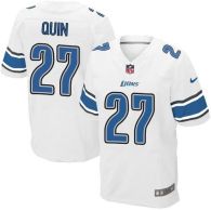 Nike Detroit Lions #27 Glover Quin White Men's Stitched NFL Elite Jersey