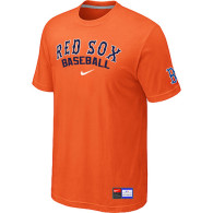 Boston Red Sox Orange Nike Short Sleeve Practice T-Shirt