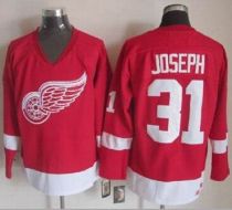 Detroit Red Wings -31 Curtis Joseph Red CCM Throwback Stitched NHL Jersey