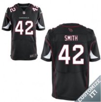 Nike Arizona Cardinals -42 Smith Jersey Black Elite Alternate Jersey