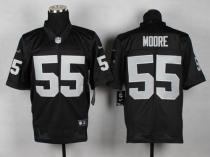 Nike Oakland Raiders #55 Sio Moore Black Team Color Men's Stitched NFL Elite Jersey