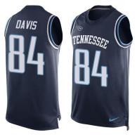 Nike Titans -84 Corey Davis Navy Blue Alternate Stitched NFL Limited Tank Top Jersey