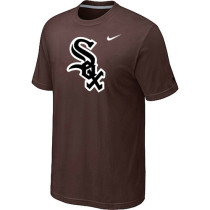 Chicago White Sox Nike Heathered Brown Club Logo  T-Shirt