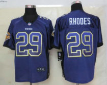 2013 NEW Nike Minnesota Vikings 29 Rhodes Drift Fashion Purple Elite Jerseys