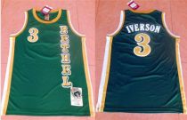 Philadelphia 76ers -3 Allen Iverson Green Bethel High School Stitched NBA Jersey