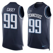 Nike Tennessee Titans -99 Jurrell Casey Navy Blue Alternate Stitched NFL Limited Tank Top Jersey
