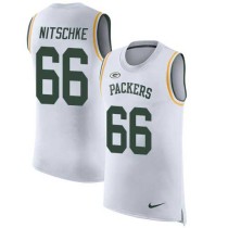 Nike Packers -66 Ray Nitschke White Stitched NFL Limited Rush Tank Top Jersey