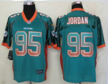 2013 New Nike Miami Dolphins -95 Jordan Drift Fashion Green Elite Jerseys