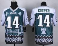 Nike Philadelphia Eagles #14 Riley Cooper Midnight Green Men's Stitched NFL Elite Noble Fashion Jers